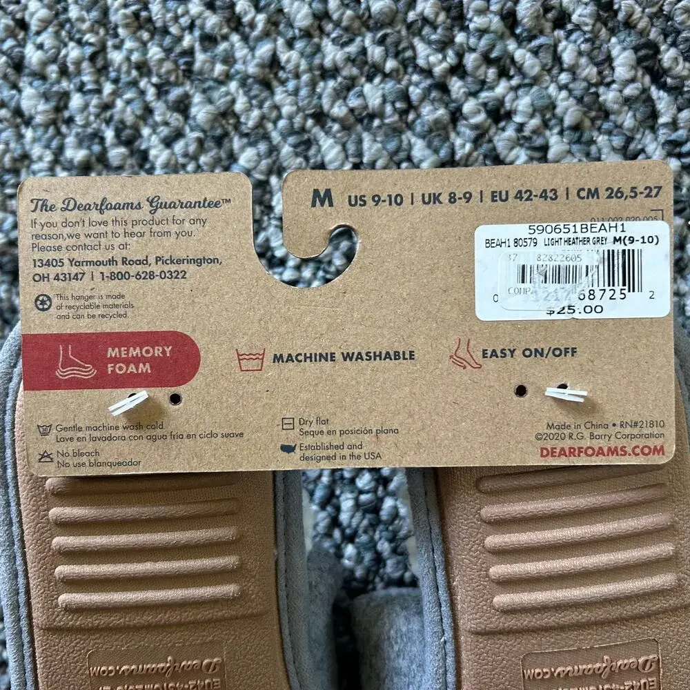 dearfoams pair brand
